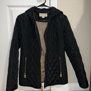 Michael Kors black/gold accents, rain jacket